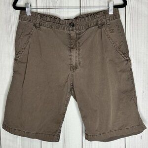 KAVU 9.5" Shorts Mens Sz 34 Brown Camping Outdoor Travel Hiking Gorpcore